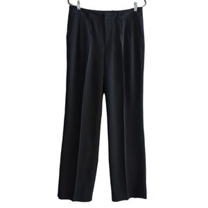 EDDIE BAUER Dark Blue Full Fit Pleated Front Trouser Pants Size 14 Tall NWOT